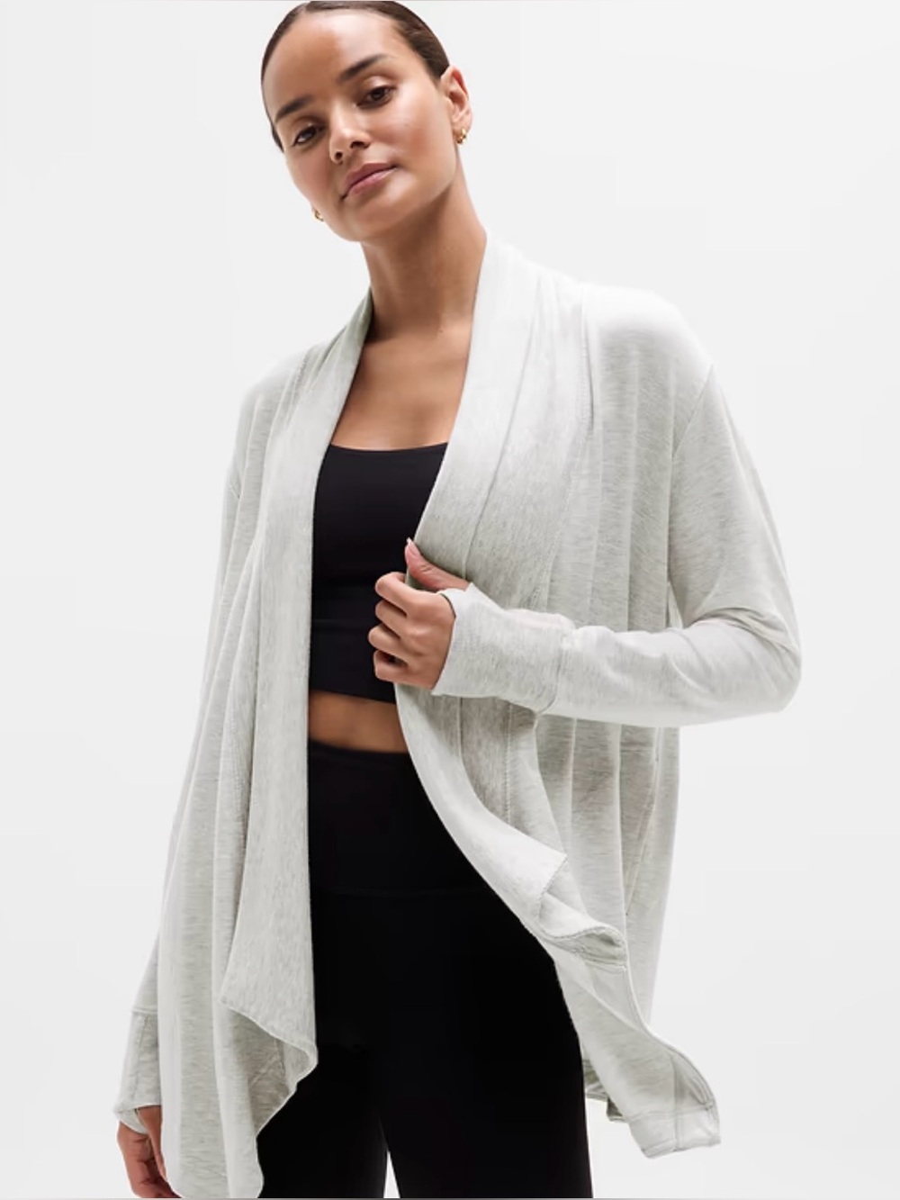 Athleta Light Gray Pranayama Restore Wrap